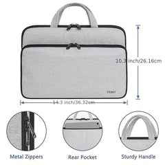 Double Layer Laptop Bag Briefcase Business Commuter