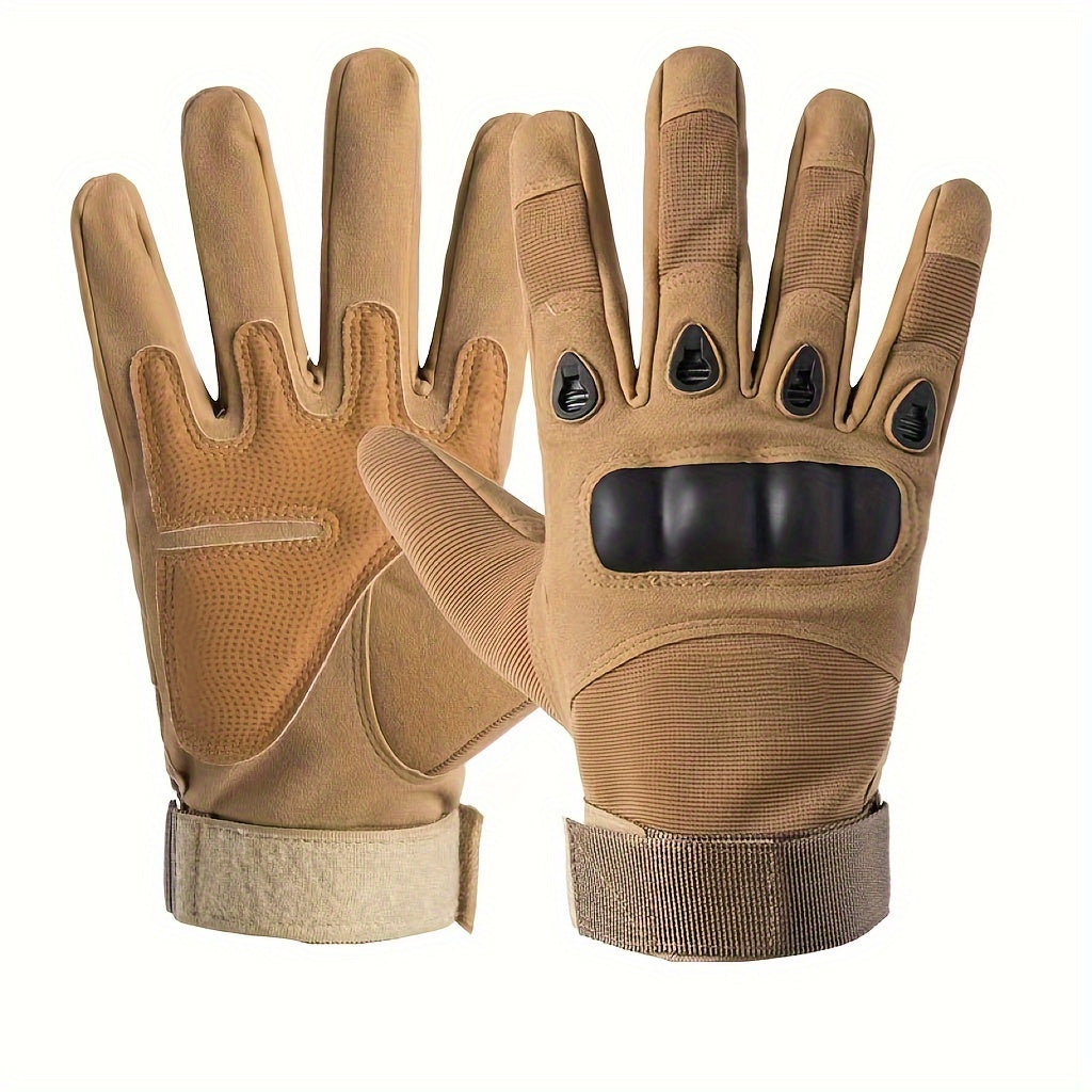 Men's Full Finger Tactical Gloves for Motorcyclist Paintball Combat Driving
