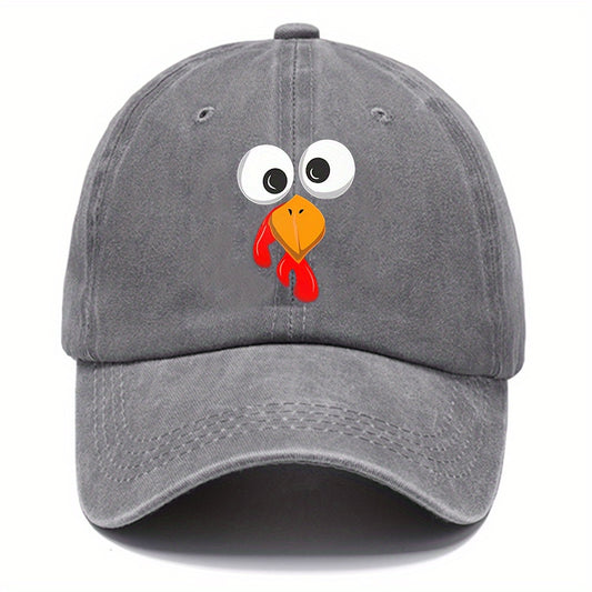Bird Print Baseball Cap Sun Protection Hat