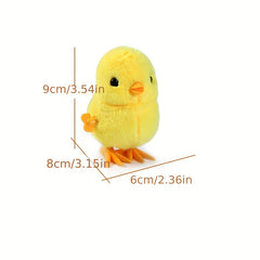 2pcs Jumping Chicken Wind Up Toys Plush Chick Easter Basket Stuffers