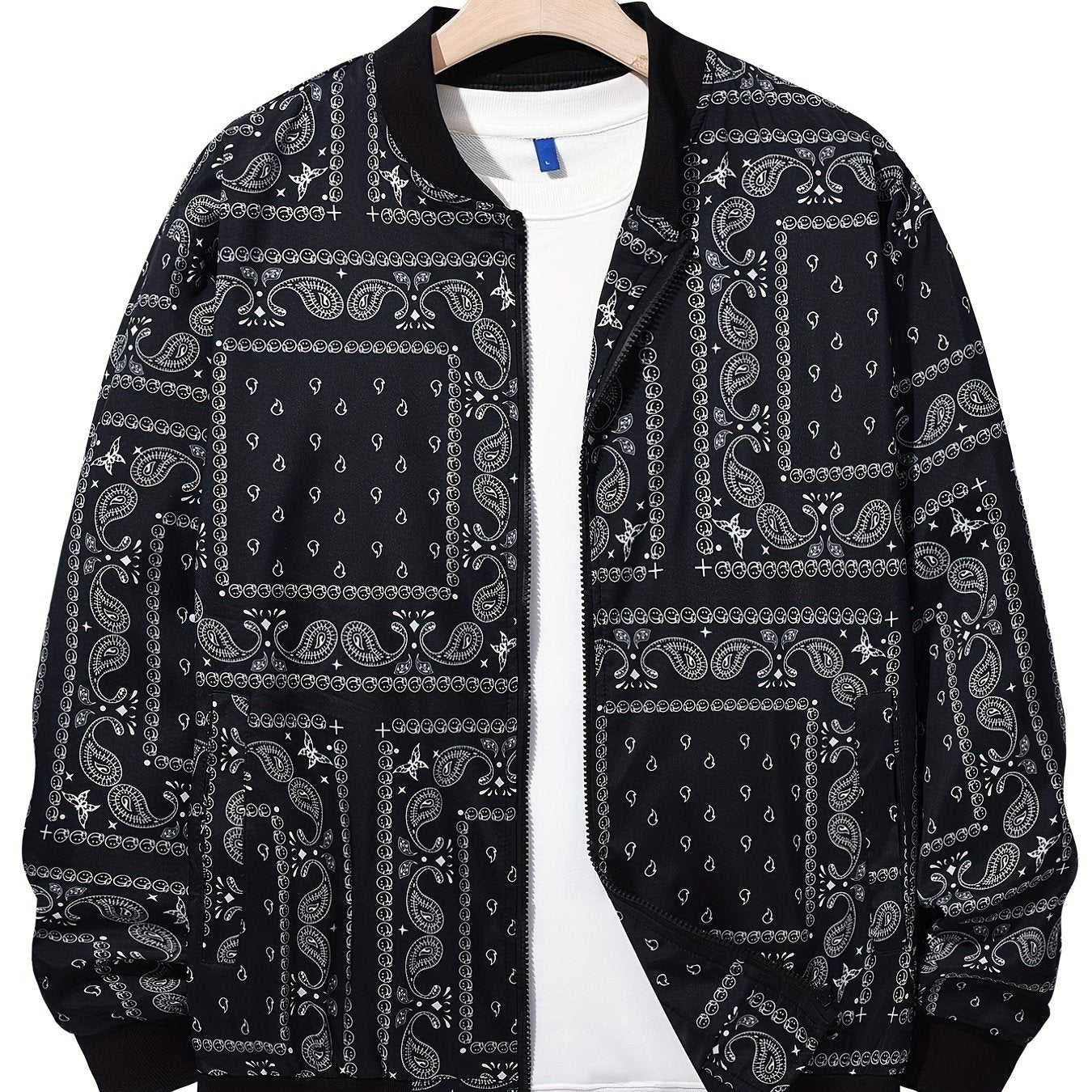 Men's Paisley Soft Shell Jacket Lightweight and Comfortable