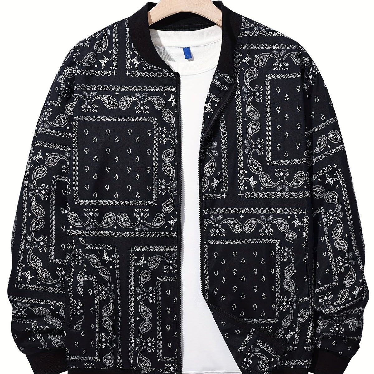 Men's Paisley Soft Shell Jacket Lightweight and Comfortable