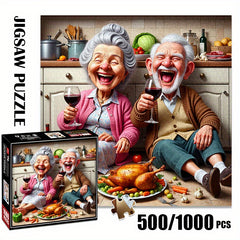 1000pcs Jigsaw Puzzle for Adults - Elderly Couple Dinner