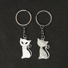 Couple Cat Keychains for Creative Decoration - 1 Pair
