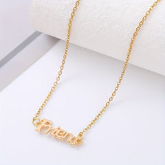 Golden Letter Bracelet & Necklace Set, Gift for Friends