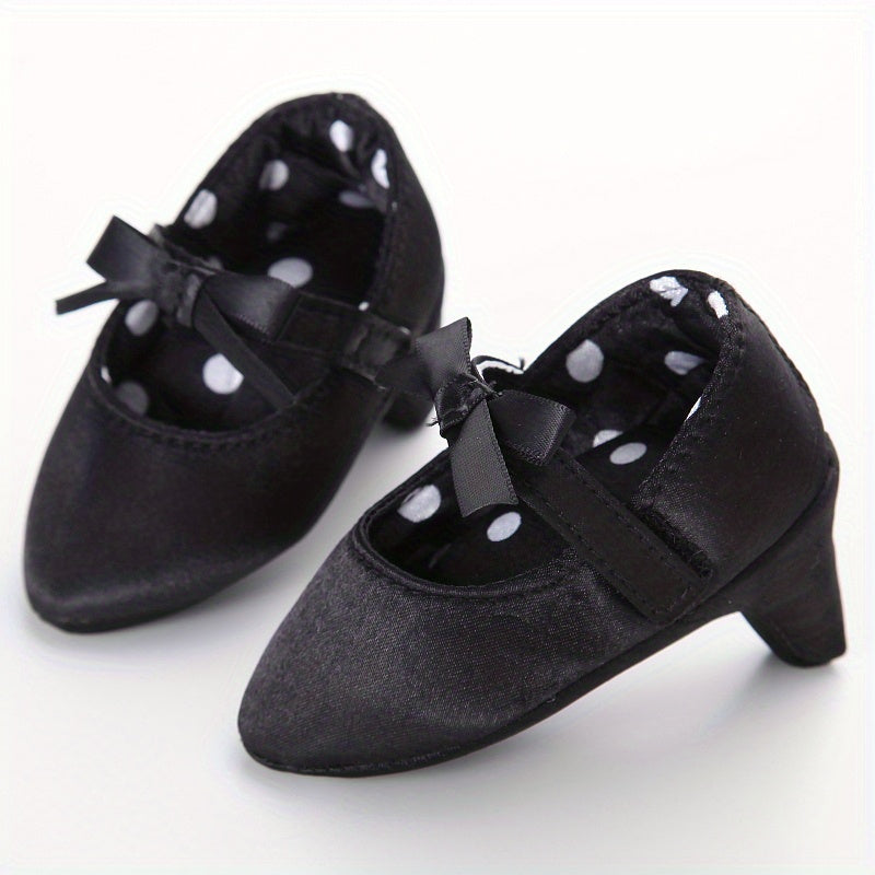 Leopard Print Bow Tie High Heel Sandals for Baby Girls