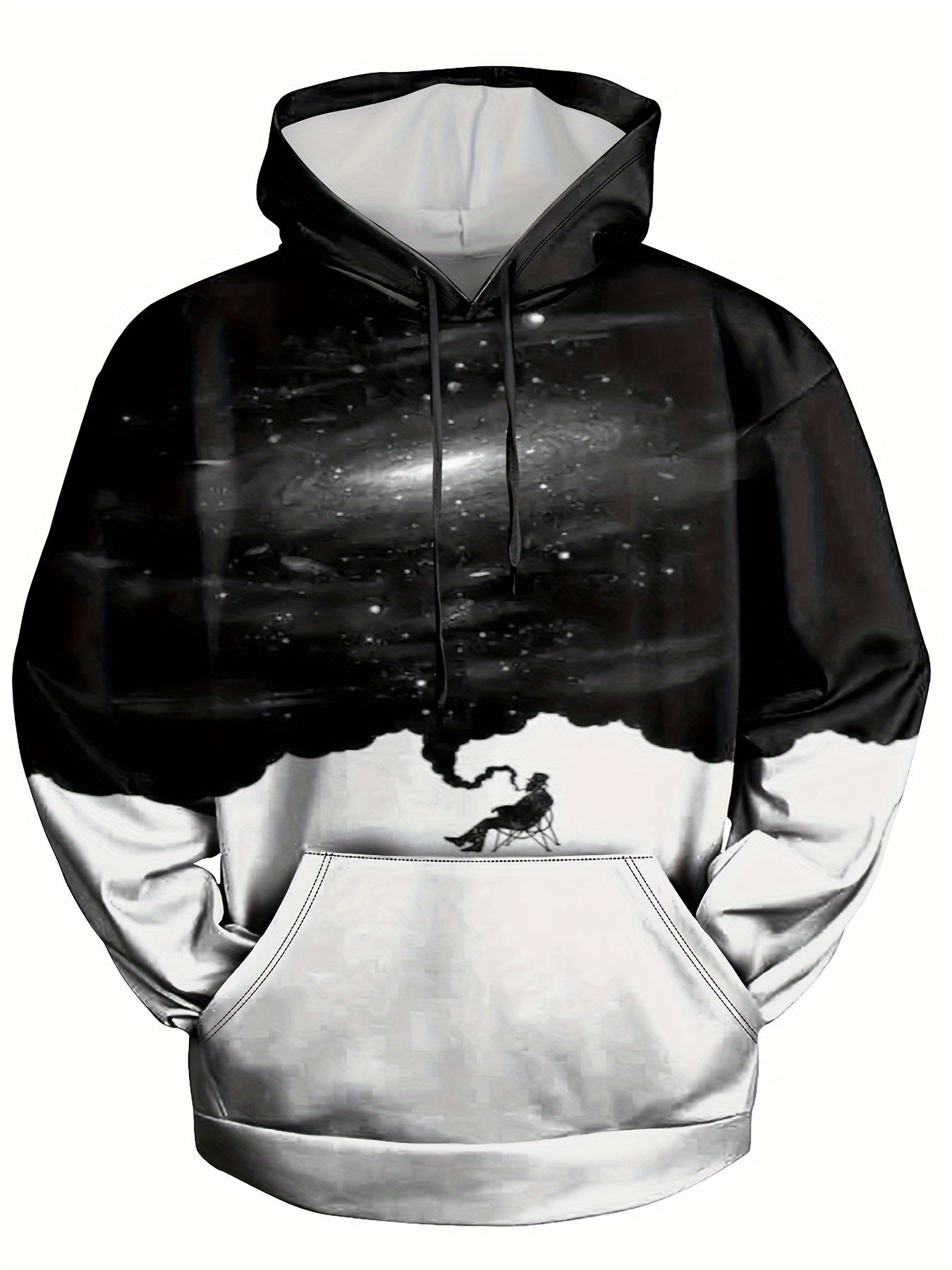 Men's Graphic Hoodie Kangaroo Pocket Pullover