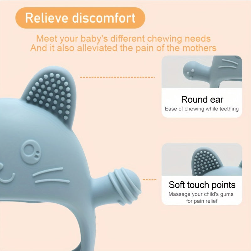 Baby Teething Gloves BPA Free Silicone Chew Toy for Newborns