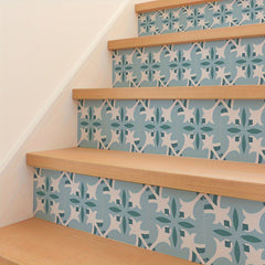 9pcs Nordic Style Printed Floor Stickers Non slip Wear resistant