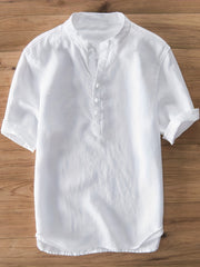 Men's Casual Short Sleeve Shirt for Summer Vacation