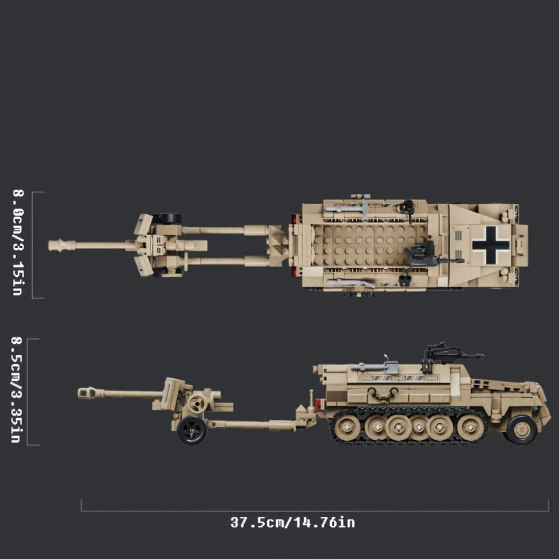 Military APC Building Block Set Toy