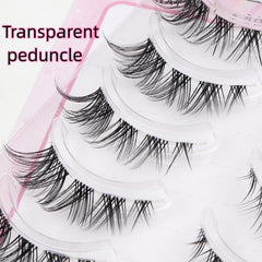 Fox Eye Eyelashes 5 Pairs False Eyelashes Simulated Thai Makeup