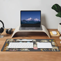 Sloth Rectangular Desk Pad Mouse Pad 11.8x31.5in