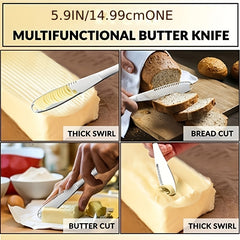 2pcs Butter Spreader 3-in-1 Ultra Wide Professional Butter Spatula