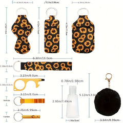 Self Defense Keychain Set - 9pcs Safety Keychains For Men Women Kids