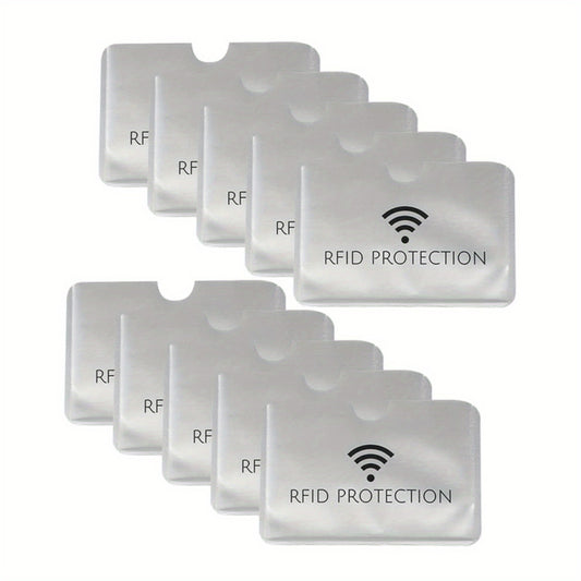 10pcs RFID Blocking Credit Card Holder Waterproof