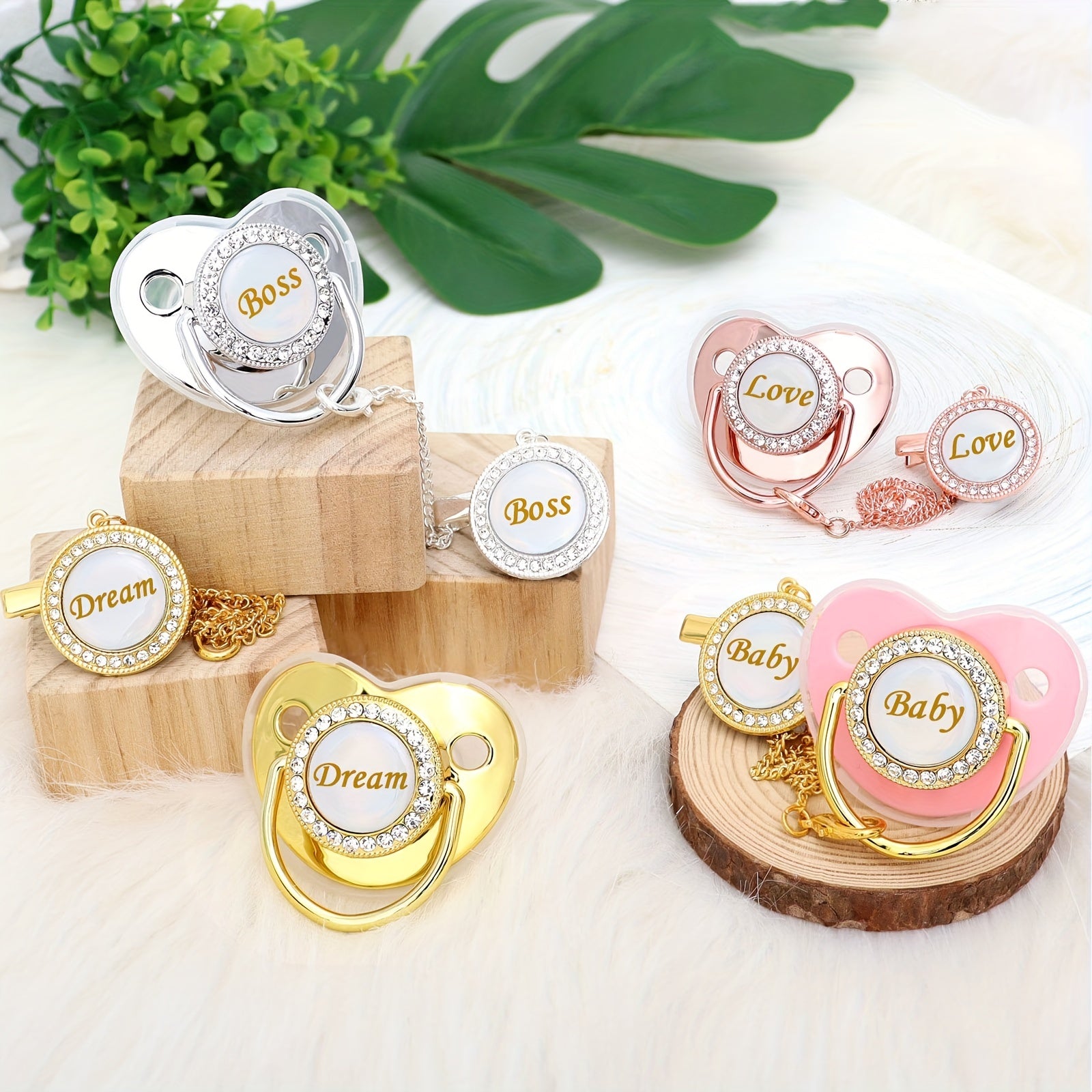 Glitter Crystal Personalized Pacifier for Baby