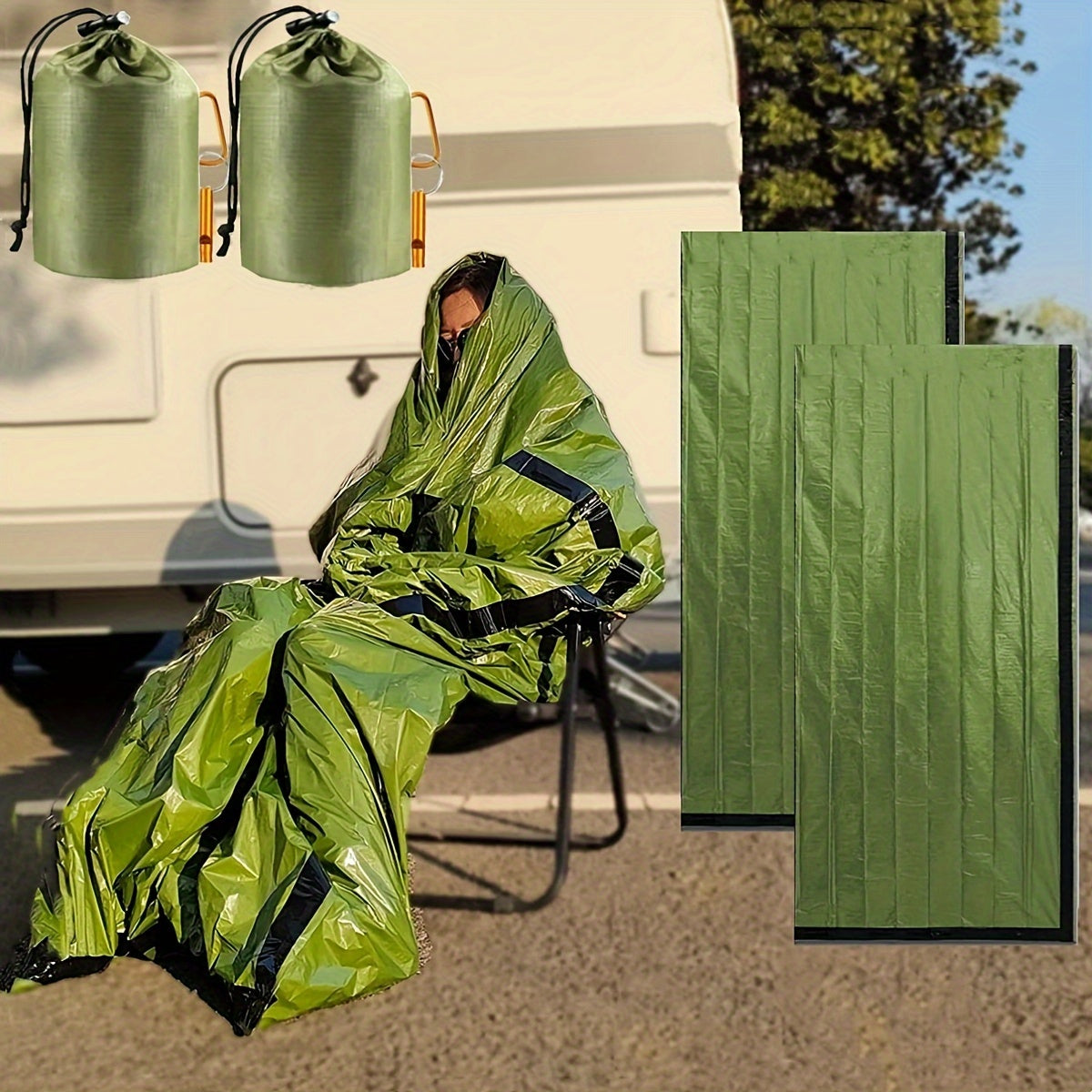 Waterproof Emergency Sleeping Bag Lightweight Survival Thermal Bivy Sack