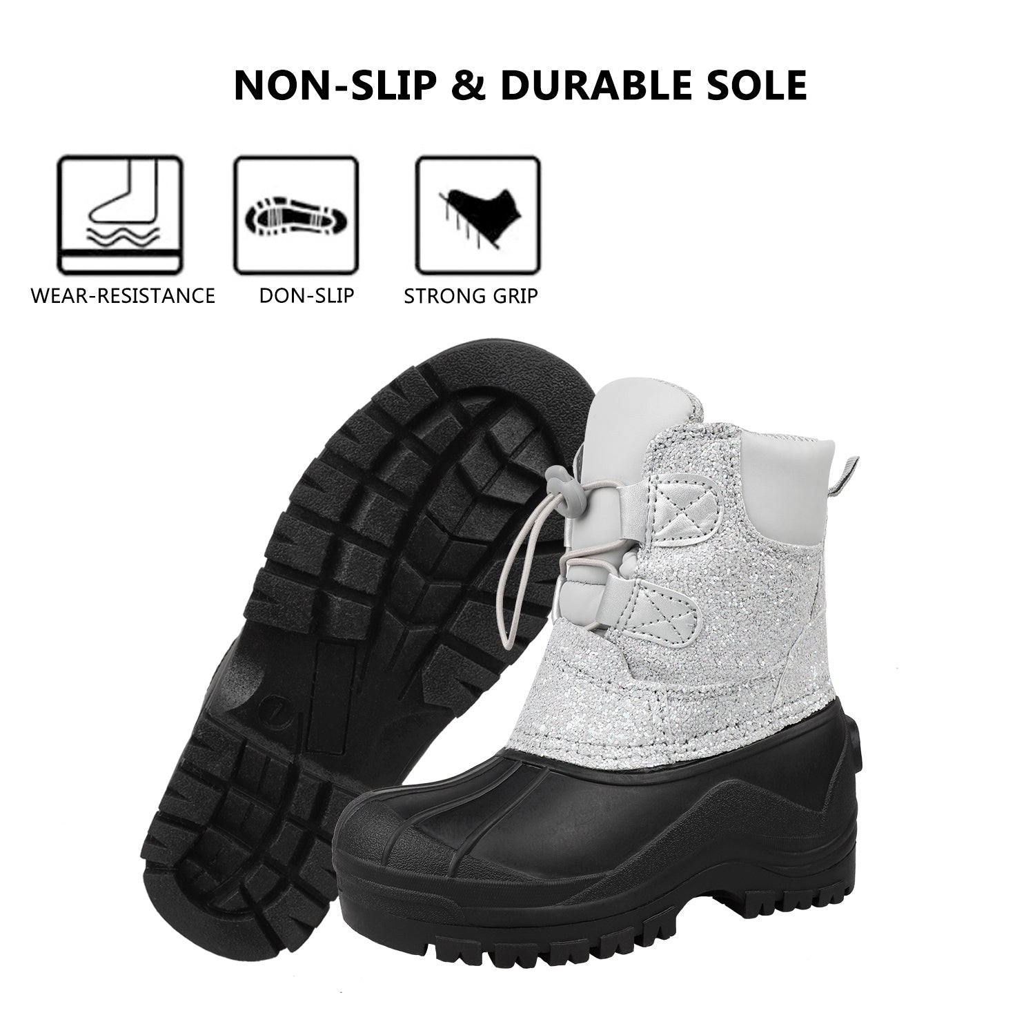 Girls Winter Snow Hiking Boots
