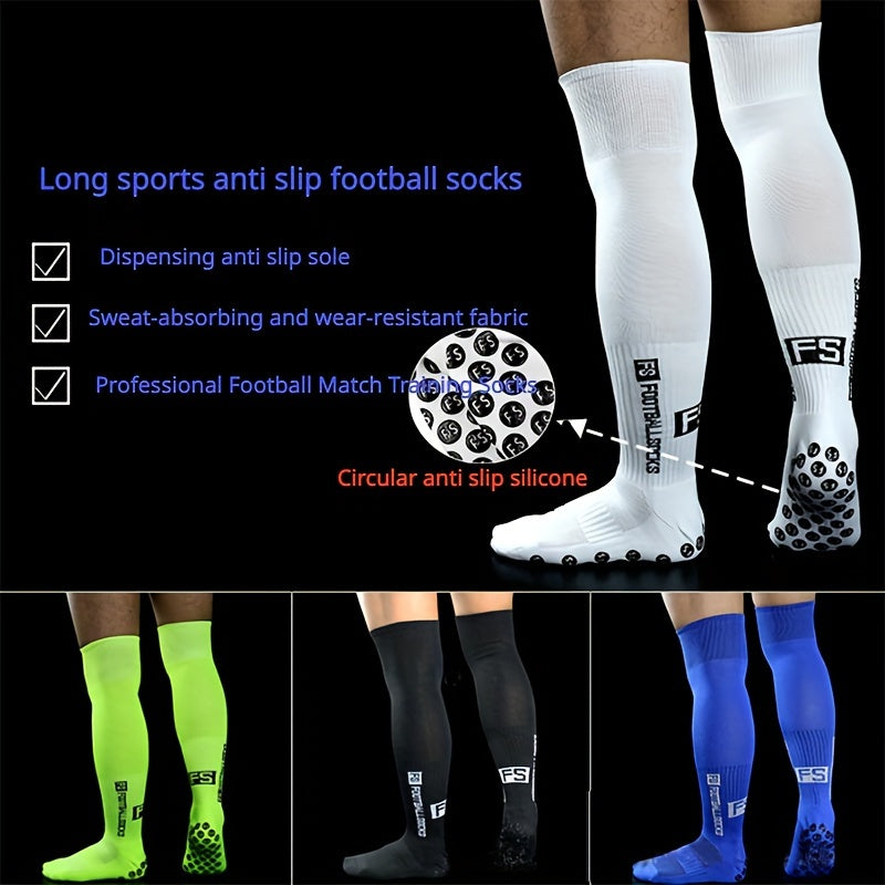 Men's Knee High Football Socks with Gripper