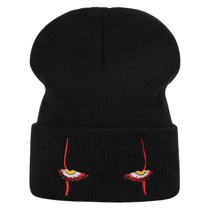 Horror Clown Eye Embroidered Hat
