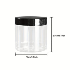 1pc Big Round PET Plastic Jars with Lids