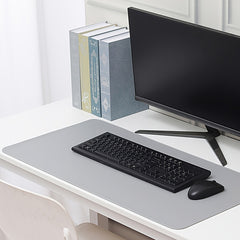 Leather Desk Pad 60x23.6in Non-Slip PU Desktop Decorative Pad