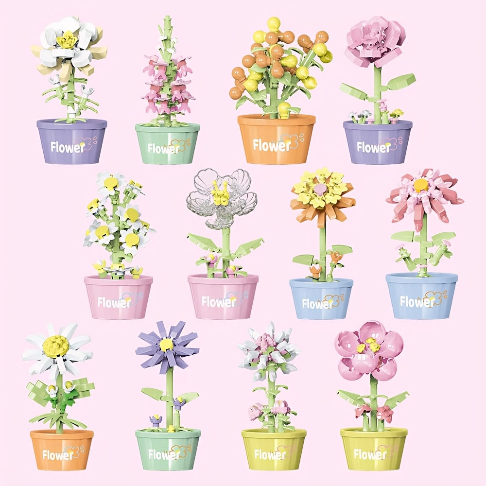 Mini Eternal Flower Building Blocks Toys
