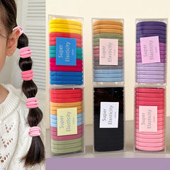 15pcs Colorful Hair Ties Ponytail Holders Elastic Stretchy Ornaments