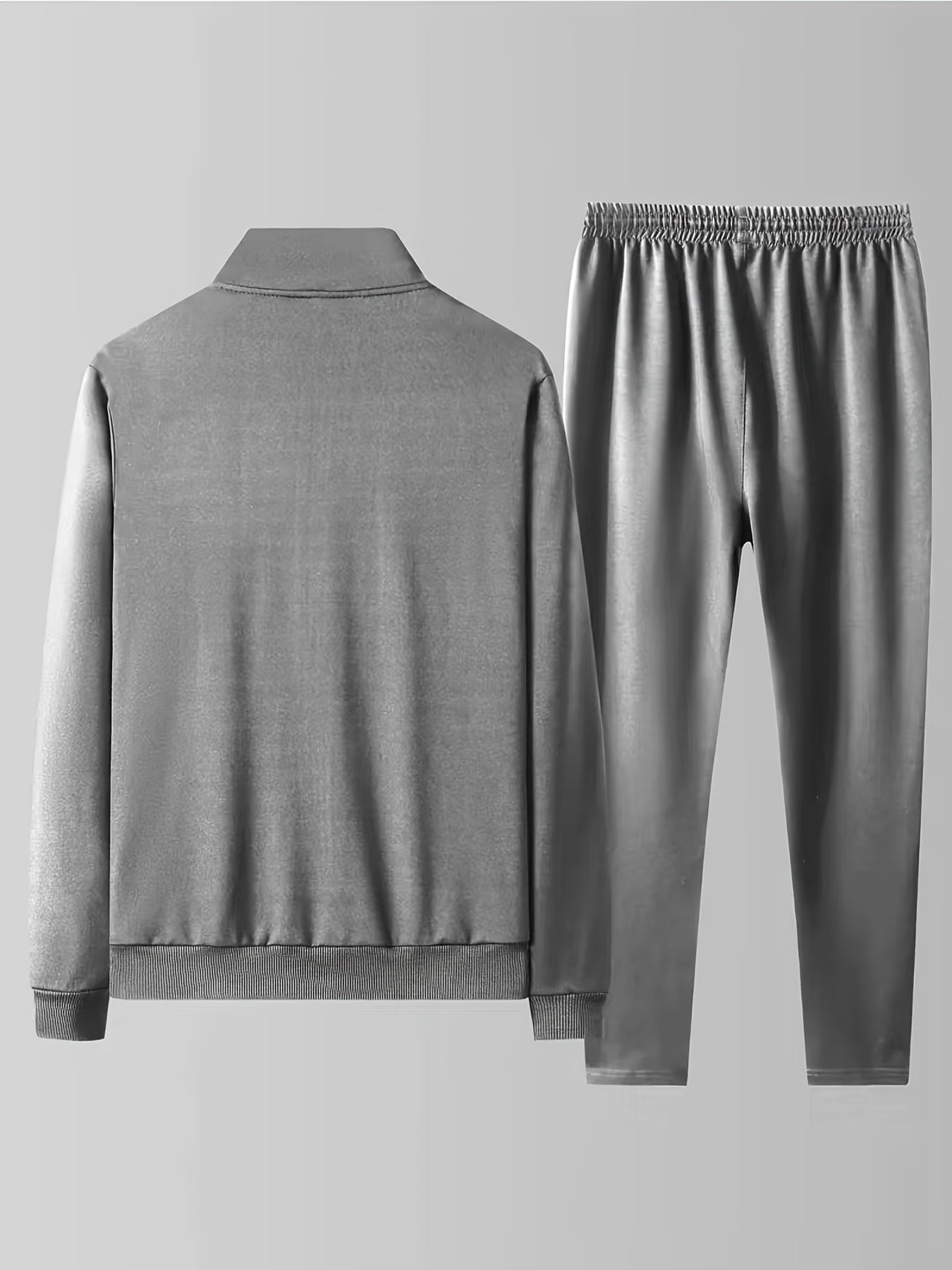 Men's Casual 2pcs Set Zip Up Jacket Joggers Matching Set