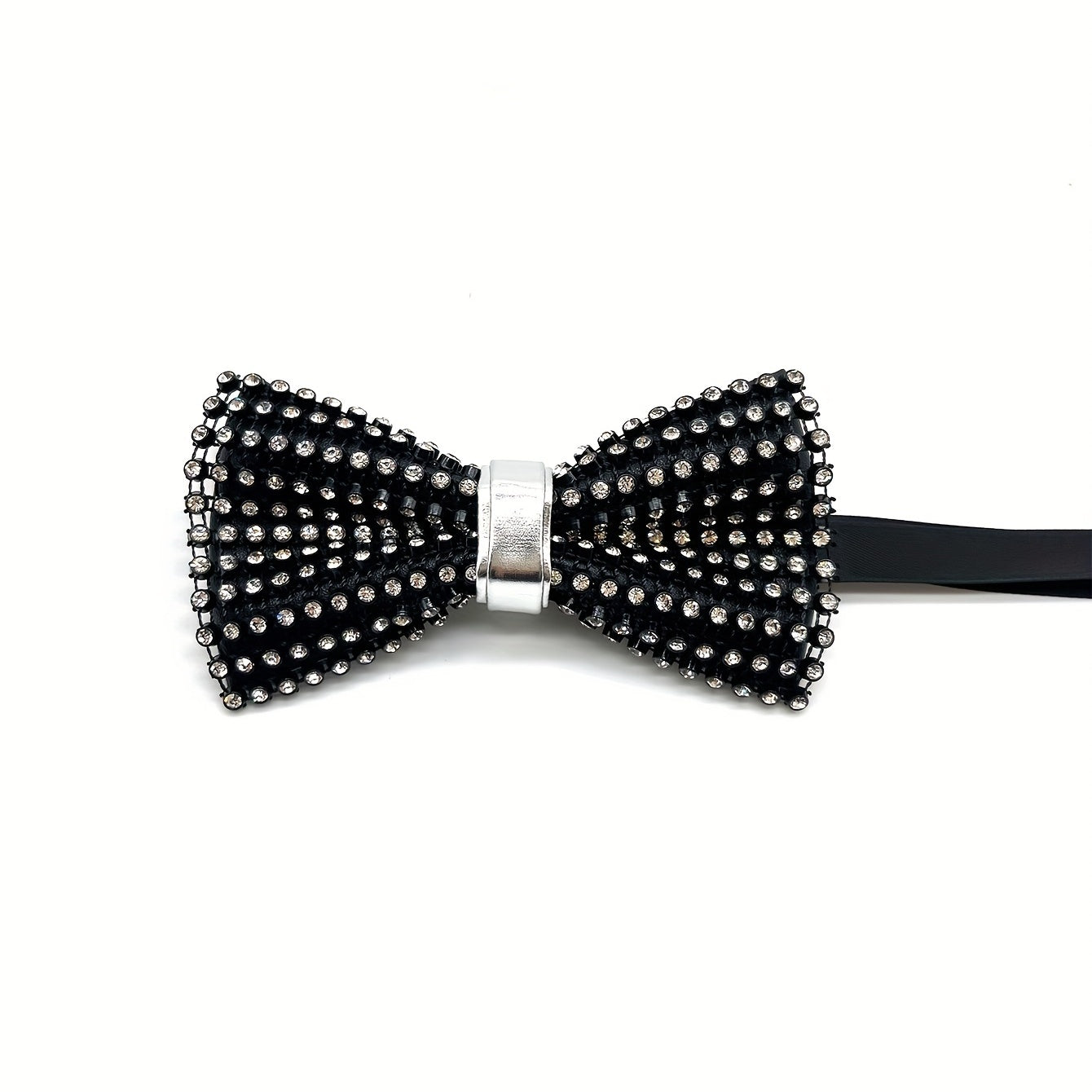 Men's Crystal Bow Tie with Artificial Diamond