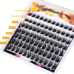 Natural Look D Curling Lash Clusters DIY Eyelash Extensions