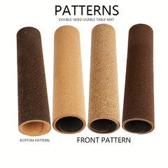 Double Sided Natural Cork Heat Insulation Mouse Pad