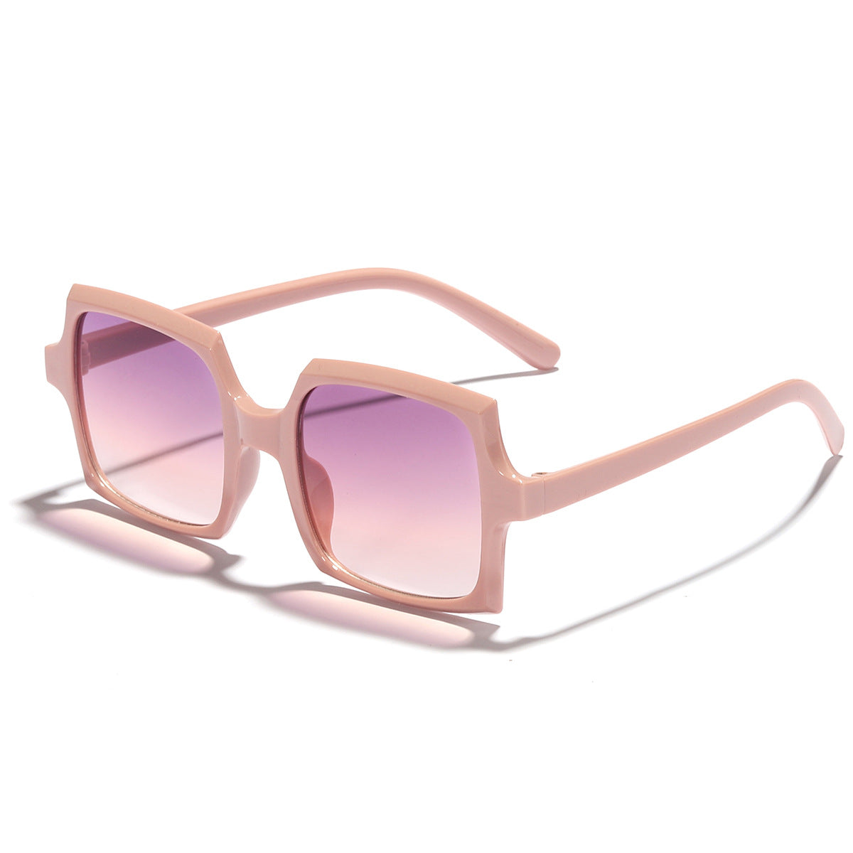 Vintage Oversized Rectangle Sunglasses For Women UV400 Sun Protection