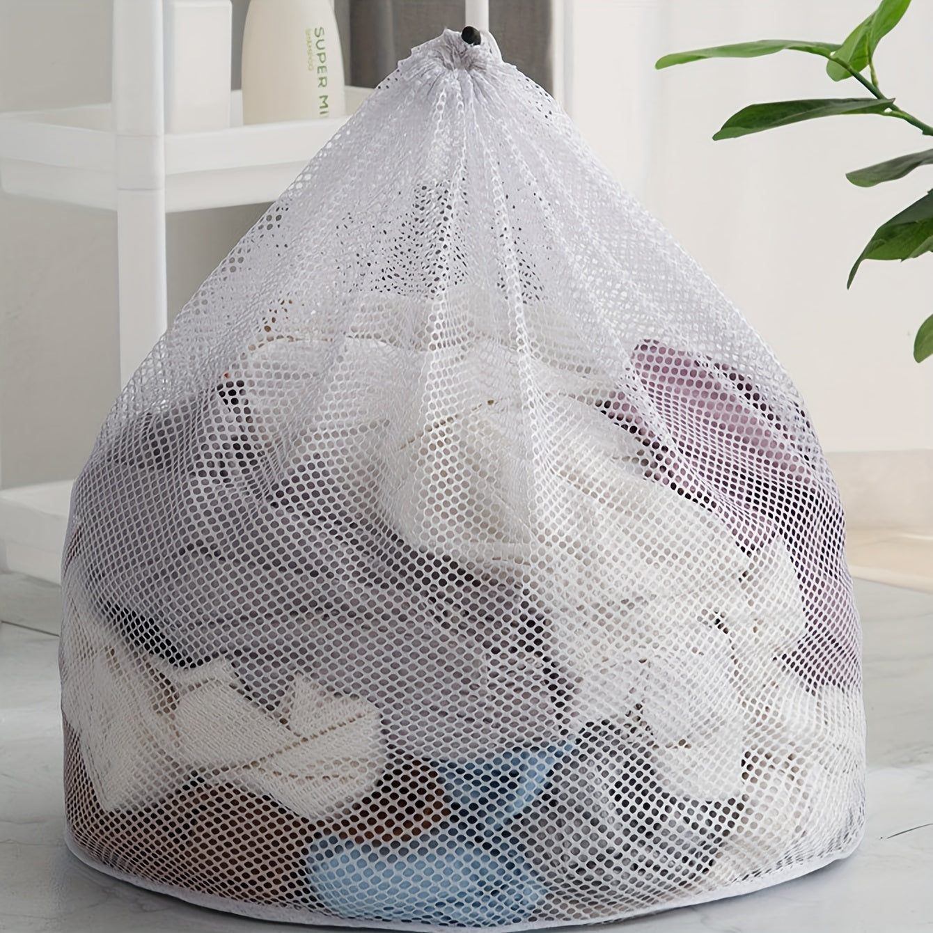 Mesh Protective Bag for Delicates Laundry, Drawstring Wash Bag