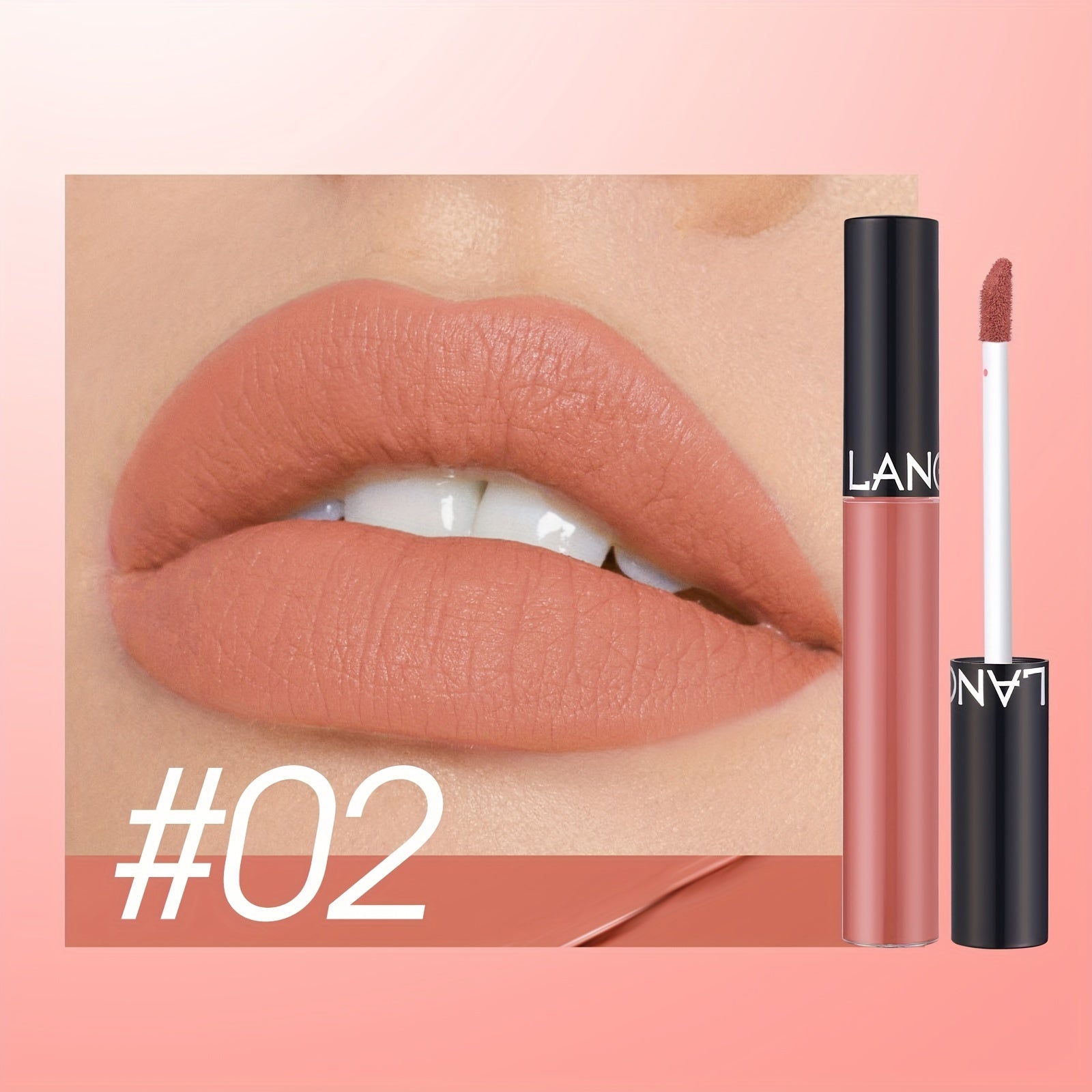 Matte Nude Lip Gloss Velvet Liquid Lipstick Long Lasting Makeup