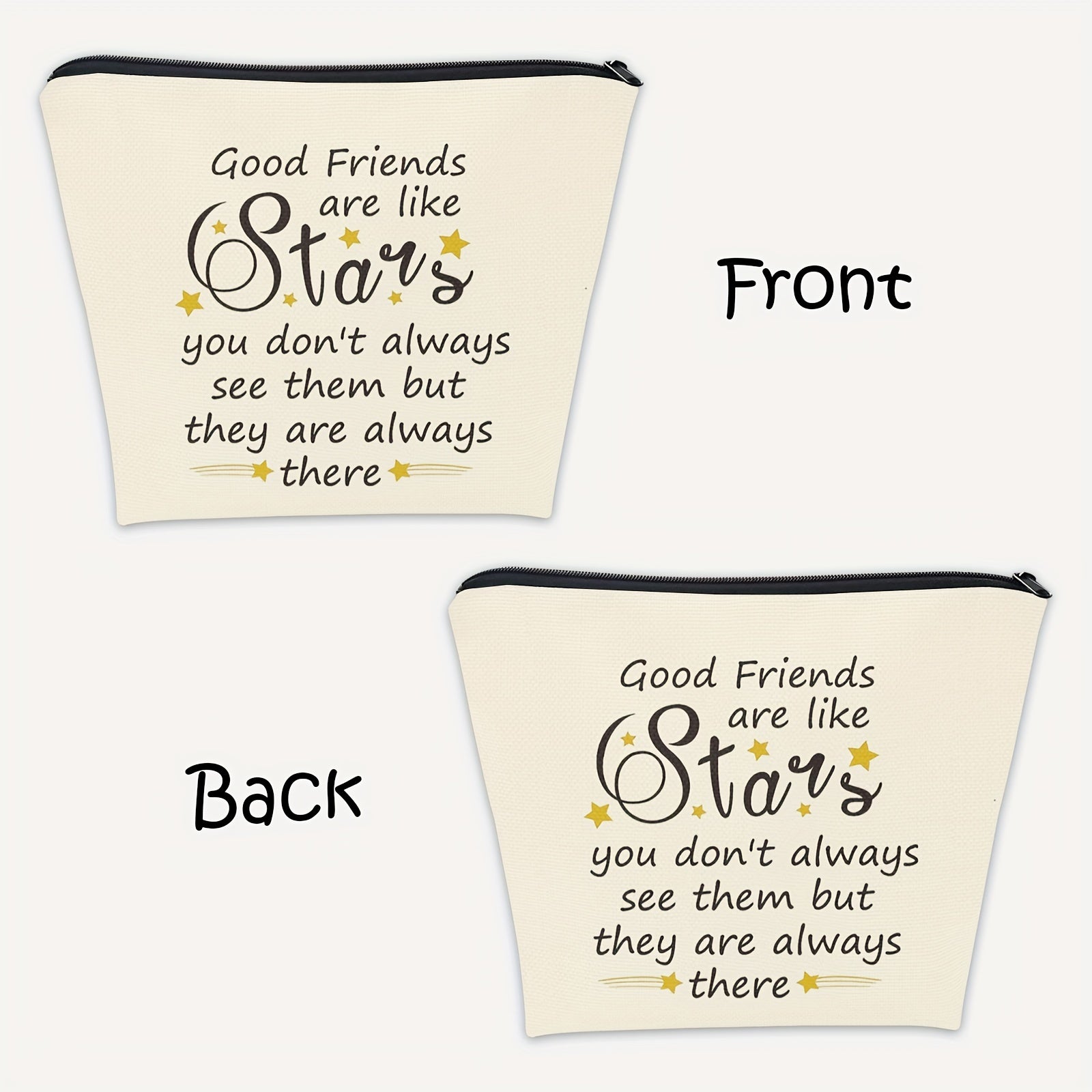 Gift Girl Makeup Bag Fun Long Distance Friendship Birthday Moving Christmas Gift