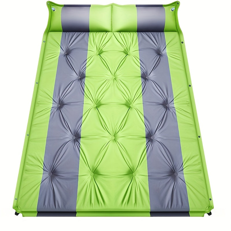 Outdoor Double Thickened Auto Inflatable Mat - Moisture Proof Camping
