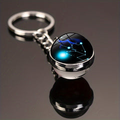 Starry Sky Alloy Keychain Pendant Small Key Chain Gift