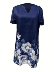  Women's Casual Floral Midi Dress