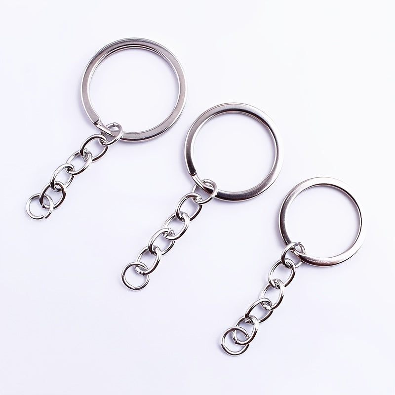 10pcs 20pcs Single Ring Keychain Material with Open Ring for Men