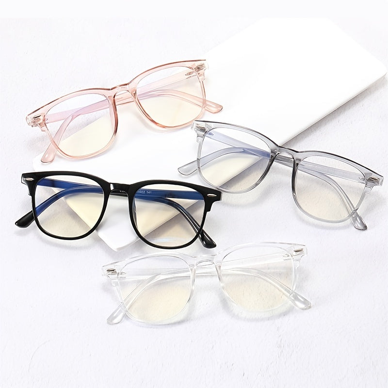 Multicolor Women's Transparent Glasses Frame Light Blocking Glasses