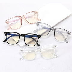 Multicolor Women's Transparent Glasses Frame Light Blocking Glasses