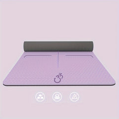 TPE Yoga Mat 12mm Thickness Non Slip Soft Fitness Pilates Mat With Pattern