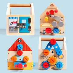 Wooden Repair Tool Kit Toy Building Blocks Gift