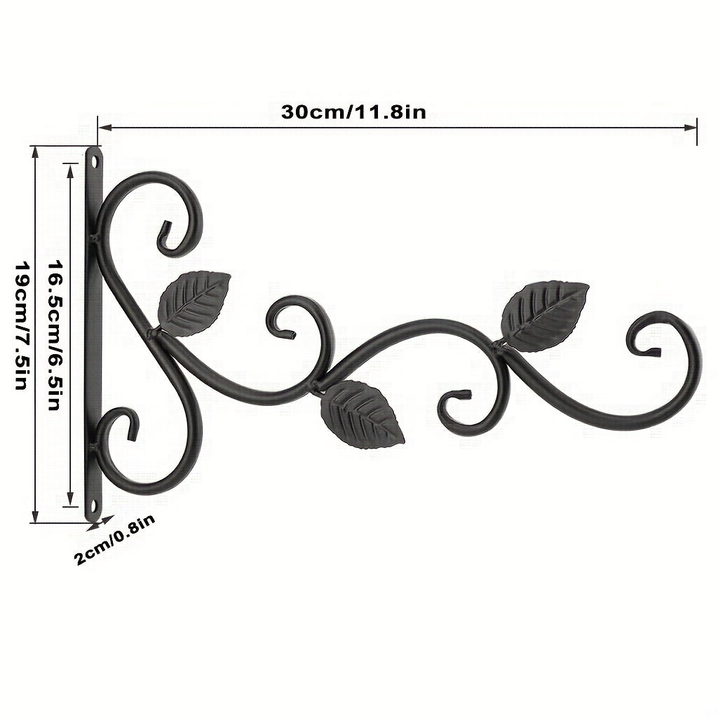 Metal Plant Hanging Bracket 30 48 Cm 3 Leaves Decorative Plant Hanger