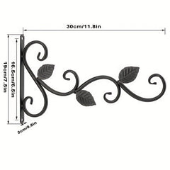 Metal Plant Hanging Bracket 30 48 Cm 3 Leaves Decorative Plant Hanger