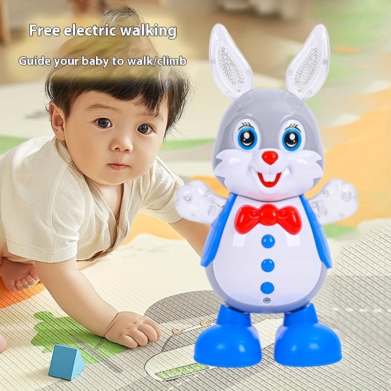 Interactive Dancing Rabbit Toy with Sound and Light Effects