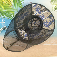 Big Brim Half Net Sun Hat UV Protection Breathable Quick Drying Hat