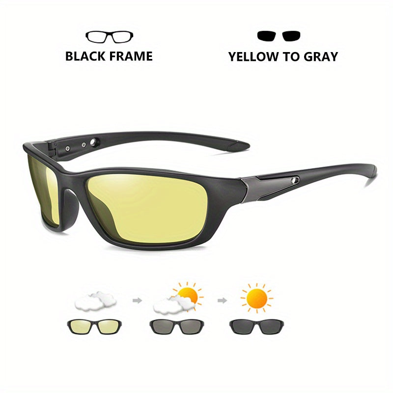 CoolPandas Outdoor Sport Cycling Driving Fishing Photochromic Sunglasses Men